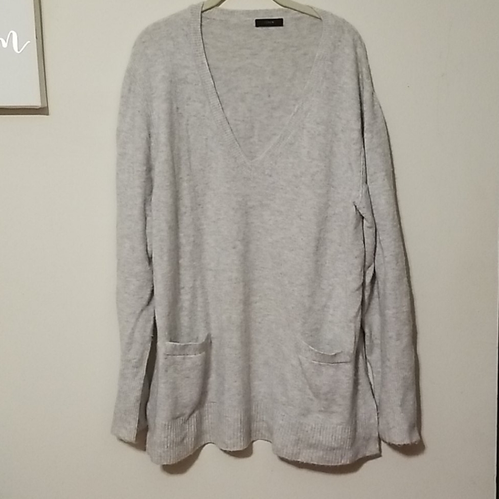 V neck long sweater by j.crew